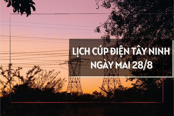 Lịch cúp điện Tây Ninh ngày mai 28/8: Nhiều nhà ở Trảng Bàng, Tân Châu, Tân An, Thủ Thừa, Bến Lức, Tân Thạnh mất điện cả ngày