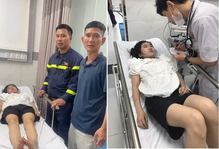 Công an Hà Nội vượt ‘biển người’ đưa bé gái ngất xỉu khi xem diễu binh đi cấp cứu gây xúc động