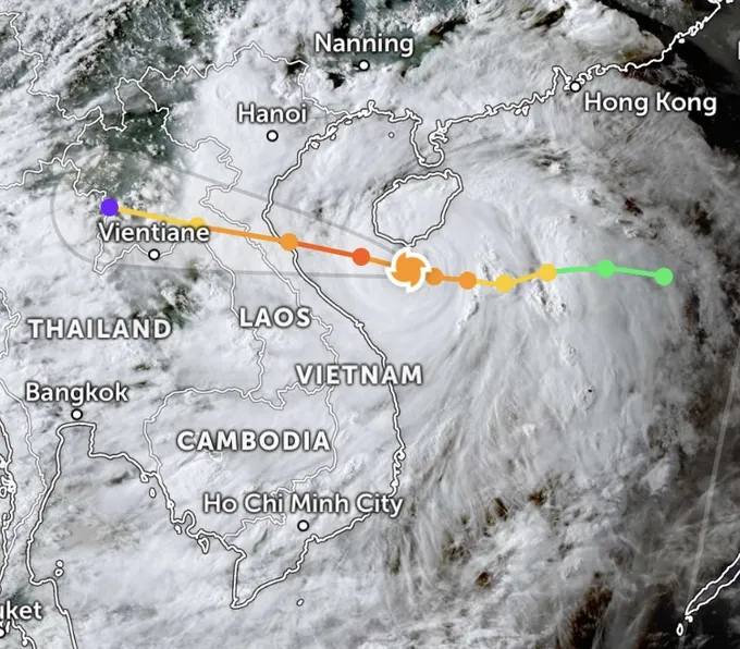 Cảnh báo: Bão Kajiki tăng 7 cấp, đạt sức gió nguy hiểm ngang bão Yagi