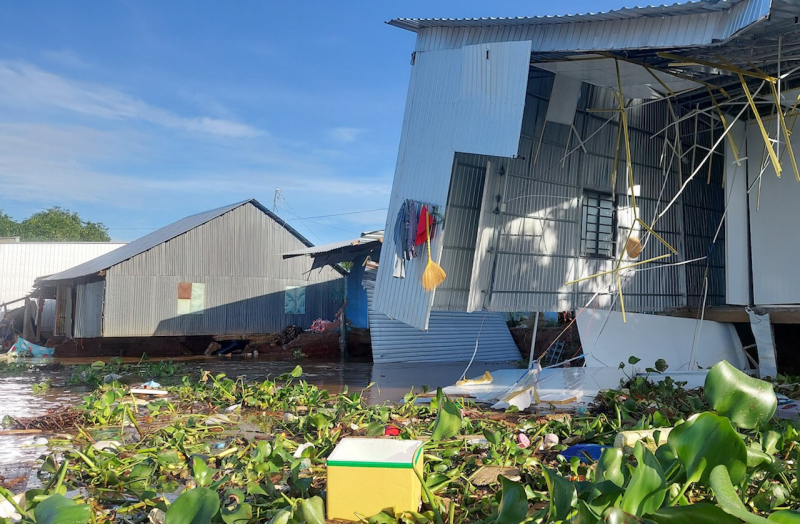 Đồng Tháp: Tiếp tục xảy ra sạt lở bờ sông Tiền, gây ảnh hưởng 20 căn nhà