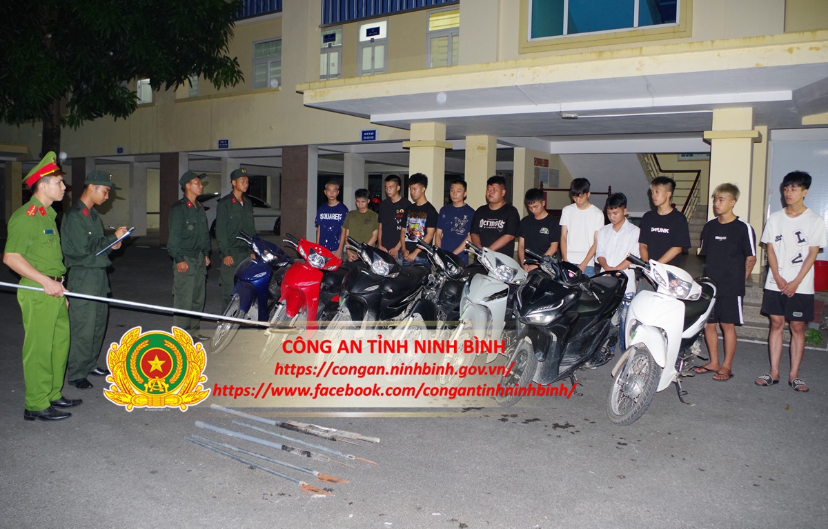 Cơ quan CSĐT Công an tỉnh tạm giữ 12 đối tượng về hành vi “Gây rối trật tự công cộng” trên địa bàn