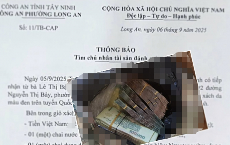 Tìm người đánh rơi giỏ xách chứa hơn 42 triệu đồng