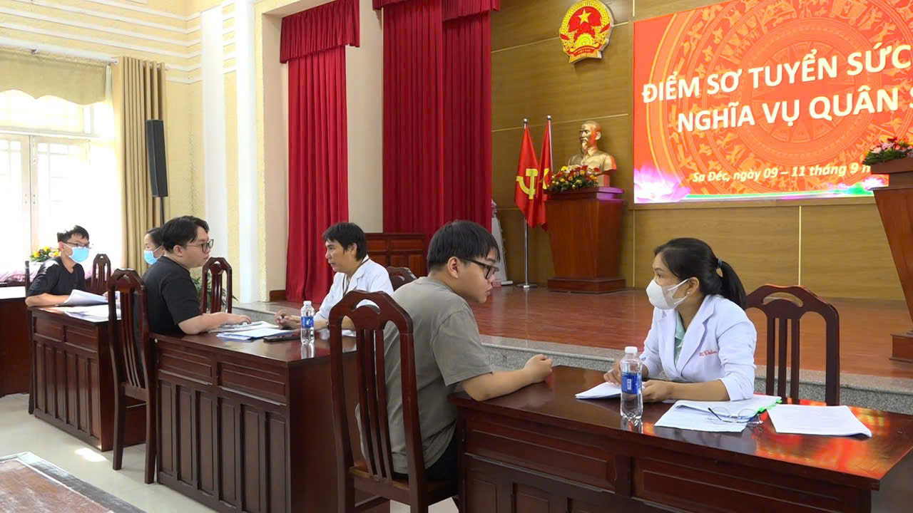 Phường Sa Đéc: Khám sơ tuyển sức khỏe nghĩa vụ quân sự cho hơn 1.400 nam công dân