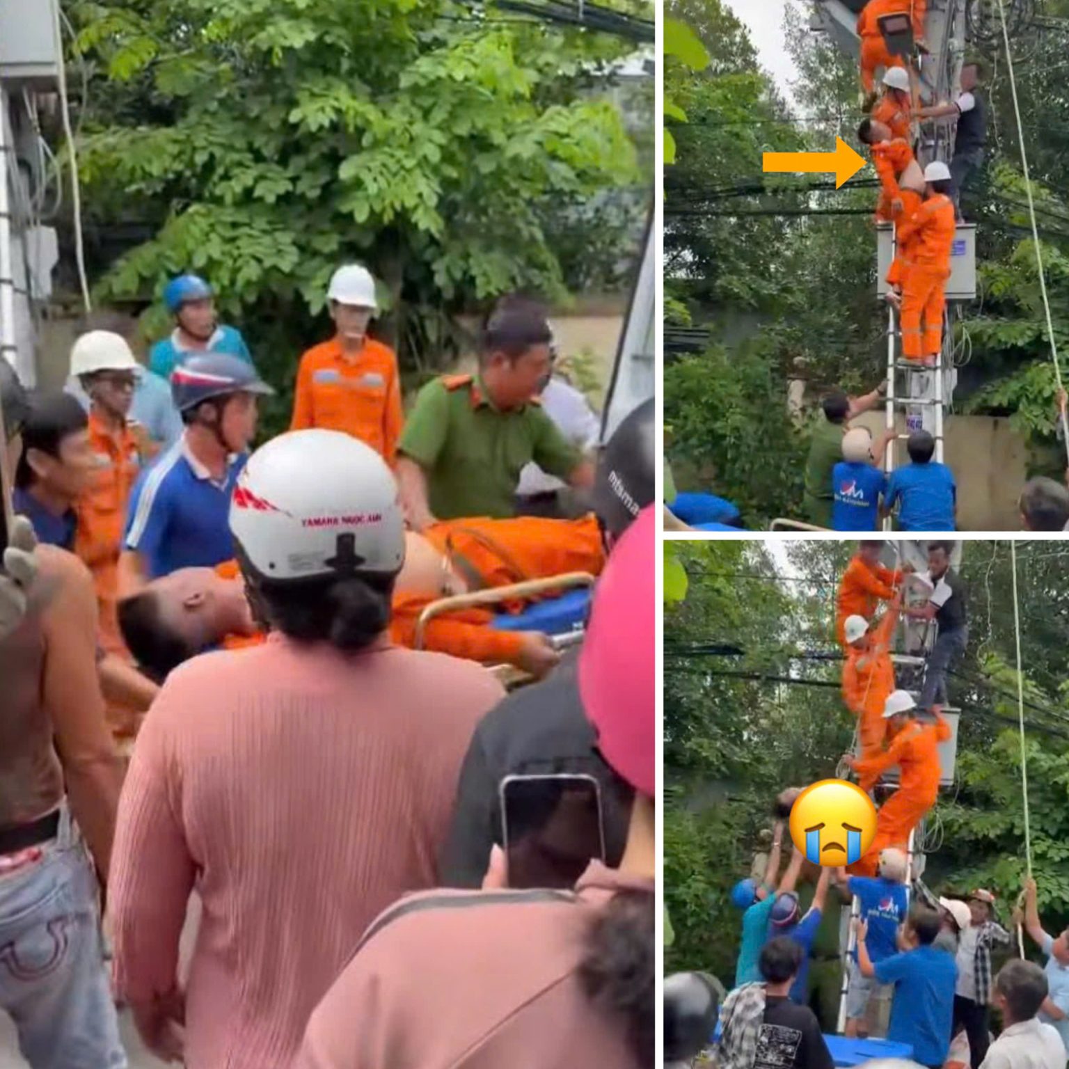 [VIDEO] Thương tâm: Đang sửa điện trên cao, nam thanh niên trẻ tuổi đột quỵ không qua khỏi