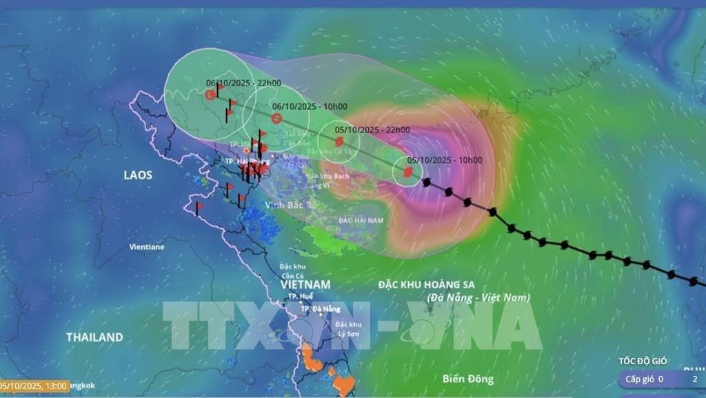 Khu vực ven biển từ Quảng Ninh đến Hưng Yên và tỉnh Lạng Sơn có gió mạnh do ảnh hưởng bão số 11