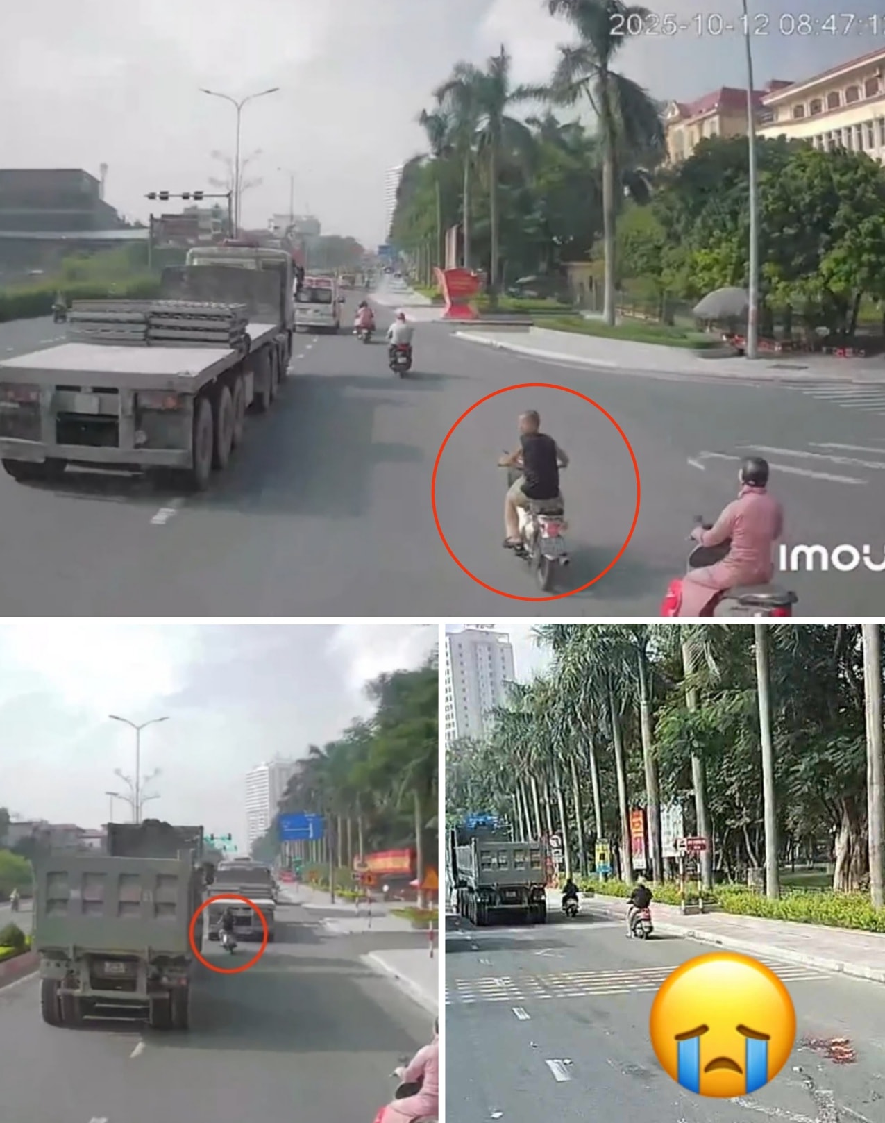 [VIDEO] Cam hành trình vụ varcham nghiêm trọng với xe tải ben sáng nay tại vườn hoa Phủ Lý khiến người đàn ông không qua khỏi