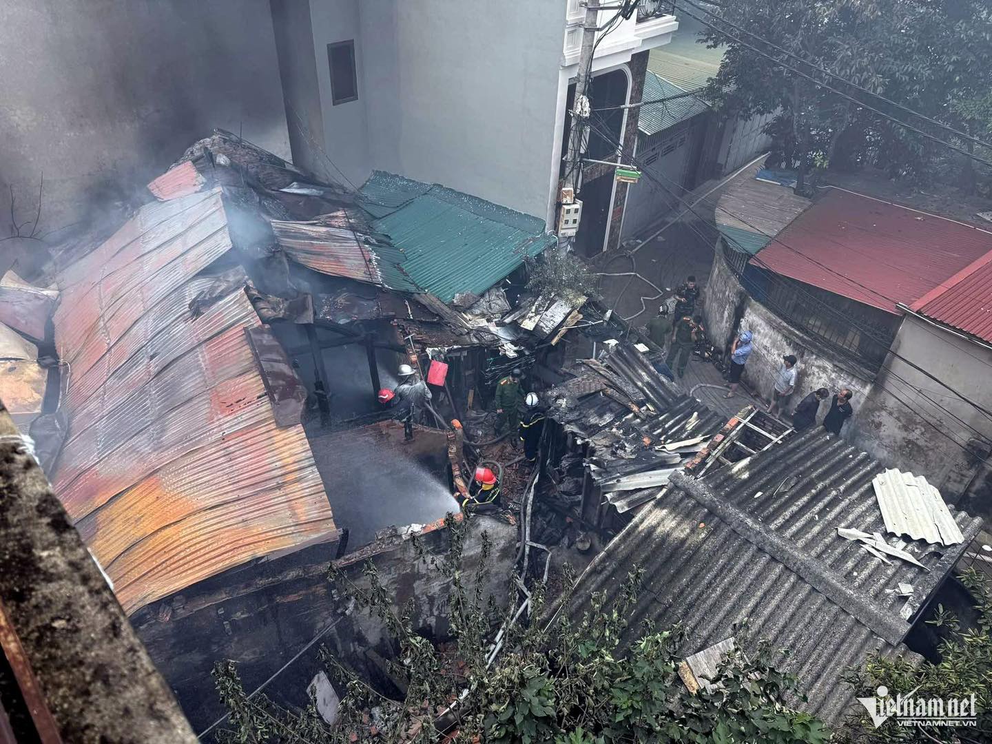 Cháy nhà ở Hà Nội, 1 người tử vong