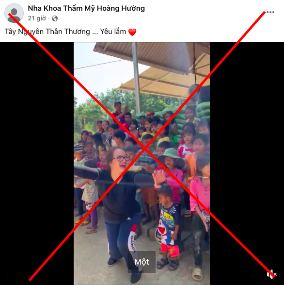 Không có việc Hoàng Hường vẫn đang làm từ thiện trên Facebook dù đã bị khởi tố, bắt tạm giam