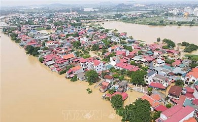 Miền Bắc mưa lớn, tiếp tục ngập lụt