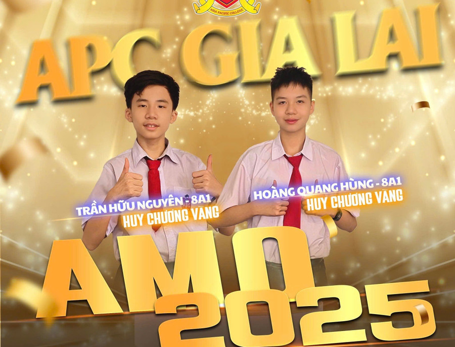 Học sinh Gia Lai giành huy chương vàng kỳ thi Toán quốc tế AMO
