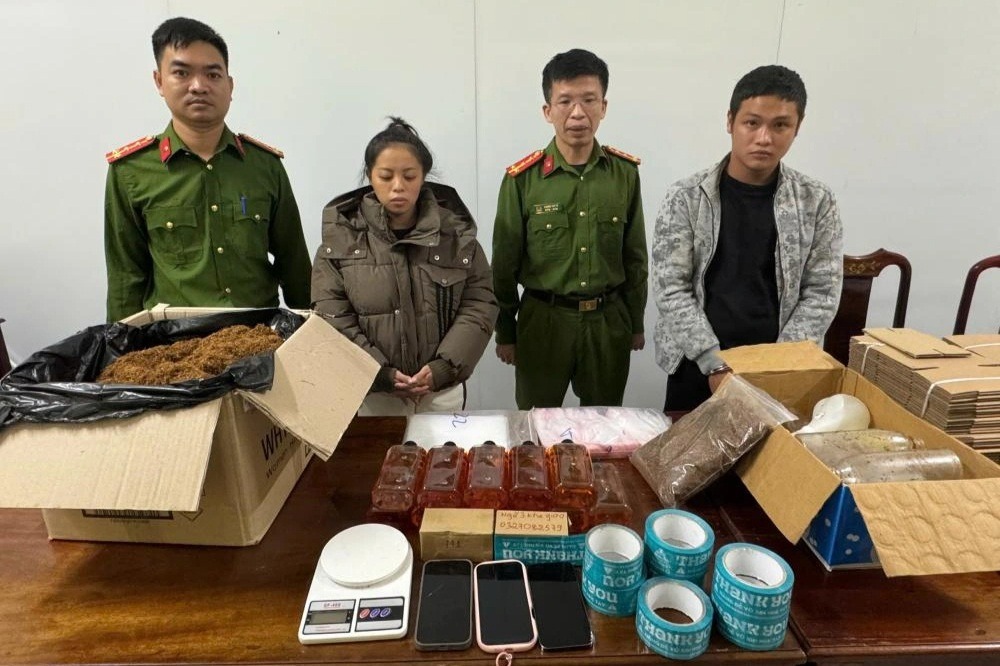 Đôi tình nhân biến phòng trọ thành xưởng chế biến hàng cấm