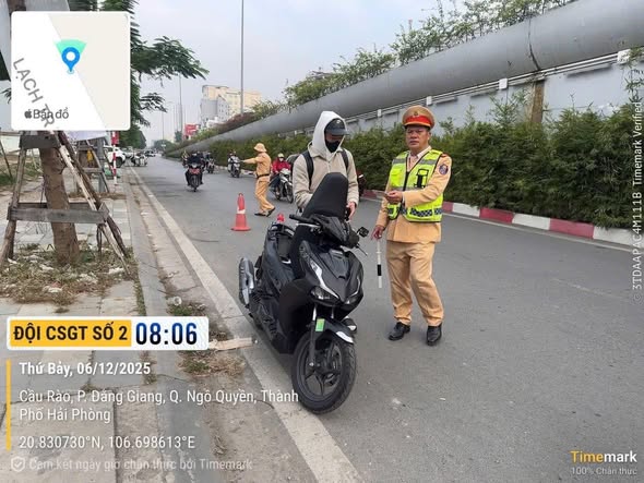 Hải Phòng: Tiếp tục tăng cường tổng kiểm soát mô tô, xe gắn máy dịp cuối tuần