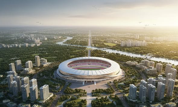 Khu đô thị 10.000 ha ở Hà Nội dự kiến có sân vận động quy mô hàng đầu thế giới
