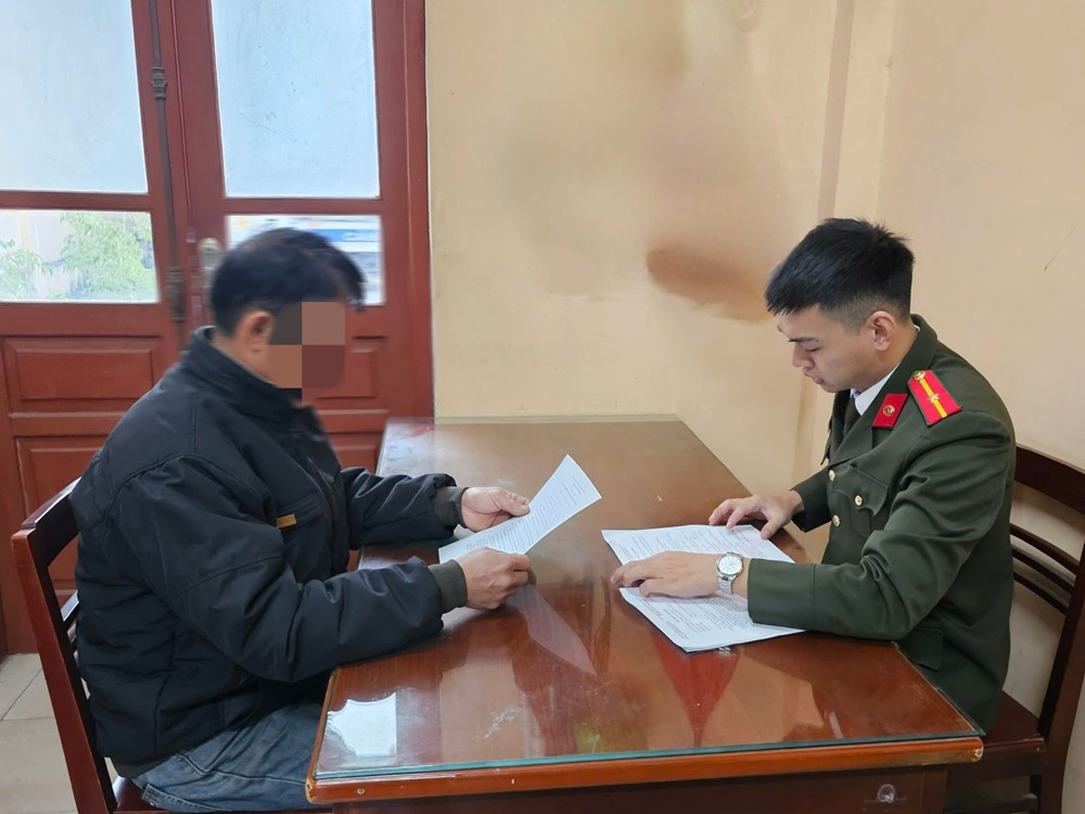 Công an Thái Nguyên xác minh người đàn ông chia sẻ nội dung của tổ chức phản động