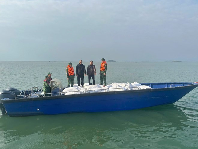 Quảng Ninh bắt giữ 3 xuồng máy chở 27 tấn cau khô không rõ nguồn gốc