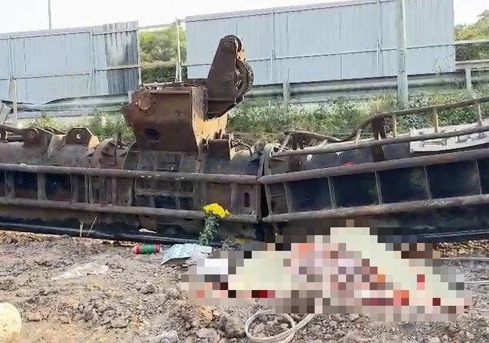 Trụ sắt lớn đ,è ch,ết người tại dự án mở rộng cao tốc TPHCM – Long Thành