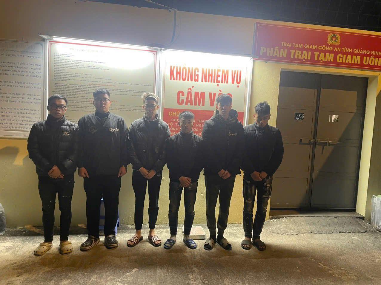 Tạm giữ 6 ‘quái xế’ ném đá, truy đuổi, gây tai nạn khiến 2 người bị thương ở Quảng Ninh