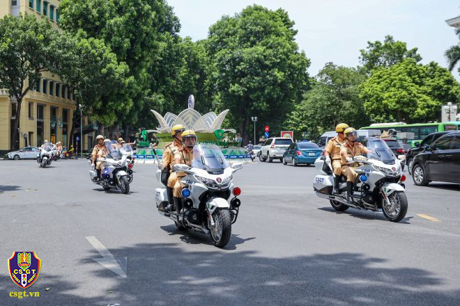 Cục CSGT thông báo phân luồng gia thông tạm thời phục vụ Đại hội đại biểu toàn quốc lần thứ XIV của Đảng