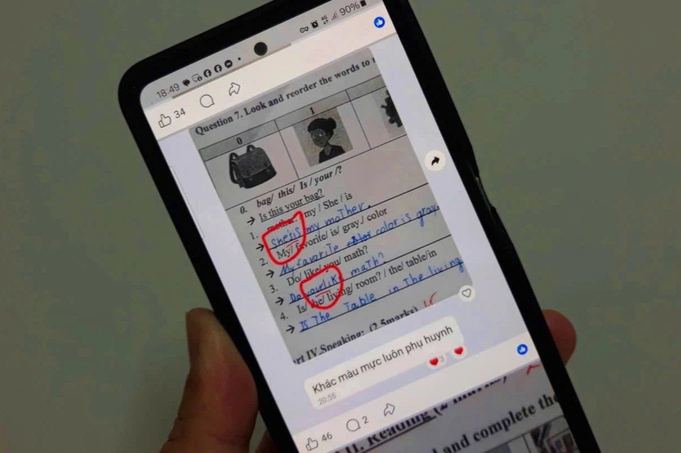 Hy hữu việc giáo viên tiếng Anh sửa bài thi để học sinh bị… điểm thấp