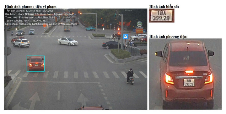 Camera AI phát hiện 416 phương tiện vi phạm tại Ninh Bình chỉ trong một tuần