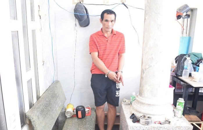 Công an phường Phước Tân bắt quả tang đối tượng tàng trữ trái phép chất ma túy