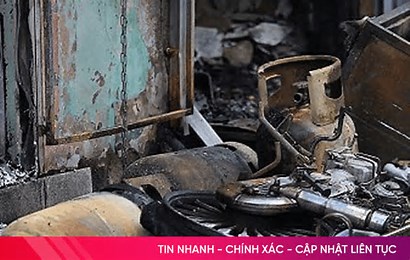Hà Tĩnh: Nghi nổ bình gas làm cha tử vong, con bị thương