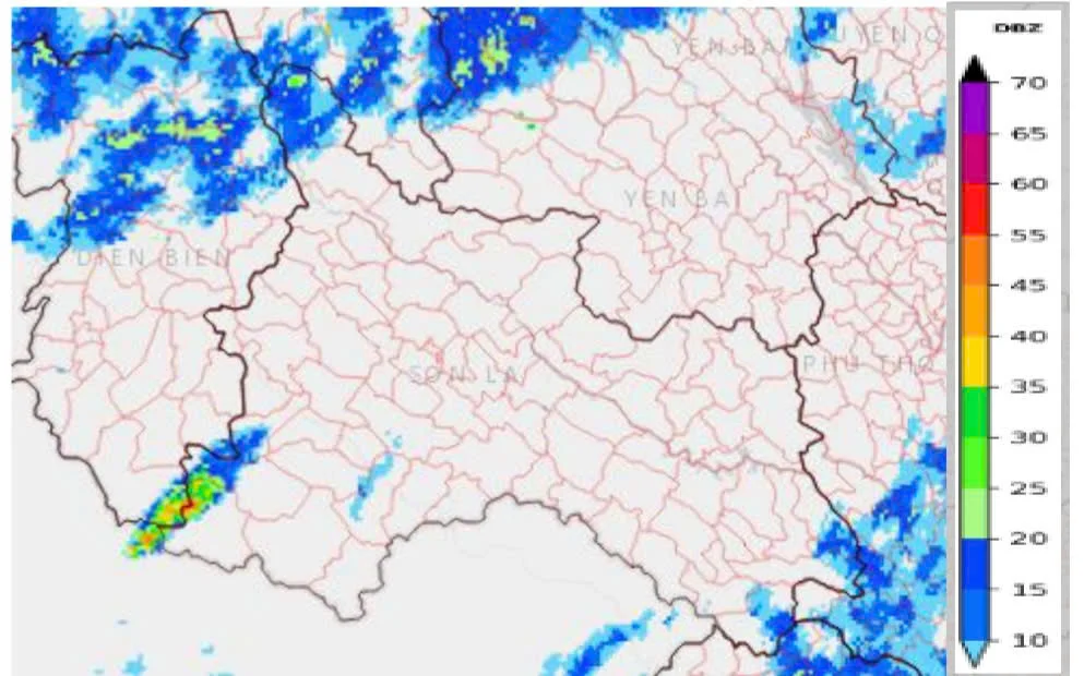Cảnh báo dông lốc, mưa đá và mưa lớn cục bộ tại Sơn La