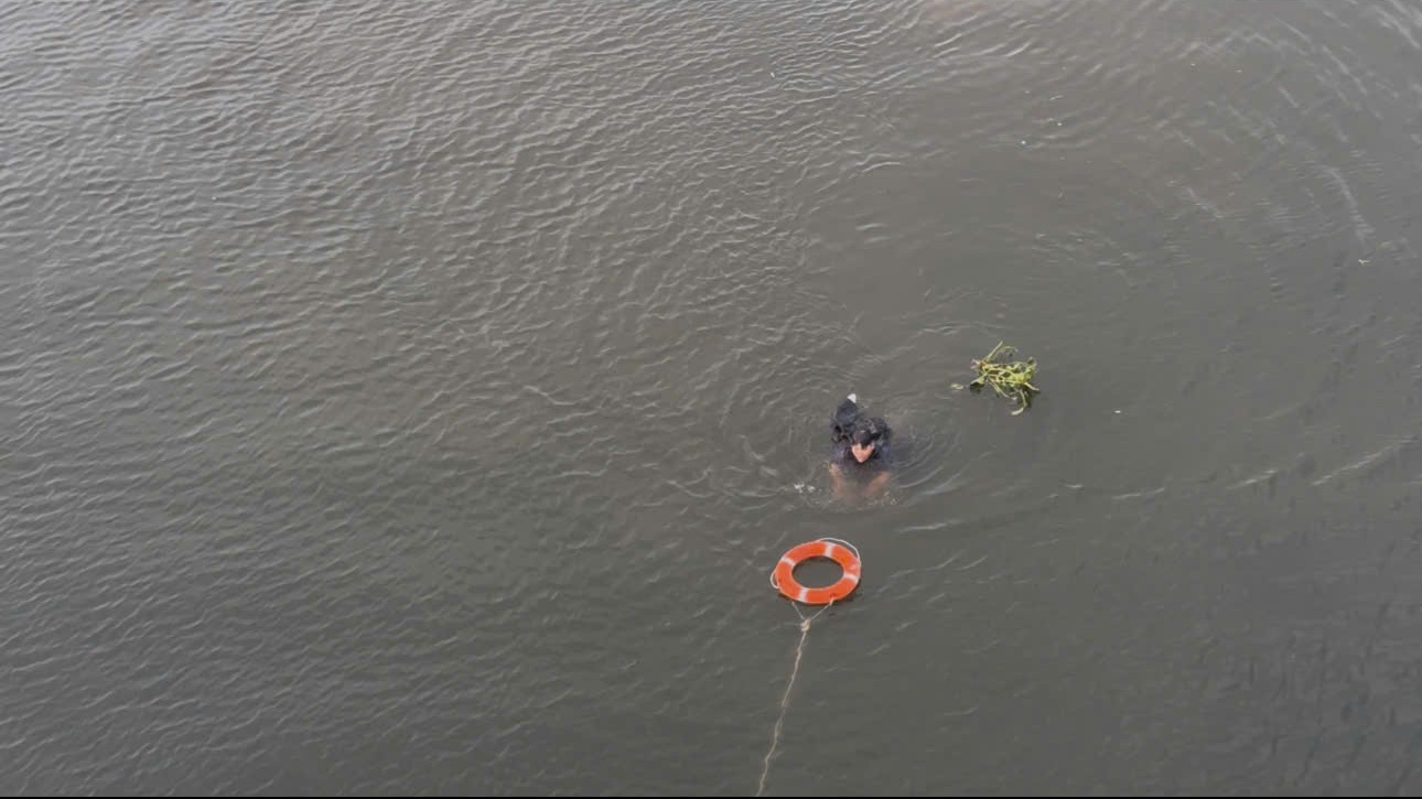 Sau khi gieo mình xuống dòng nước từ cầu Phú Long, nam thanh niên 21 tuổi đã may mắn sống sót nhờ bám víu vào một đám lục bình.