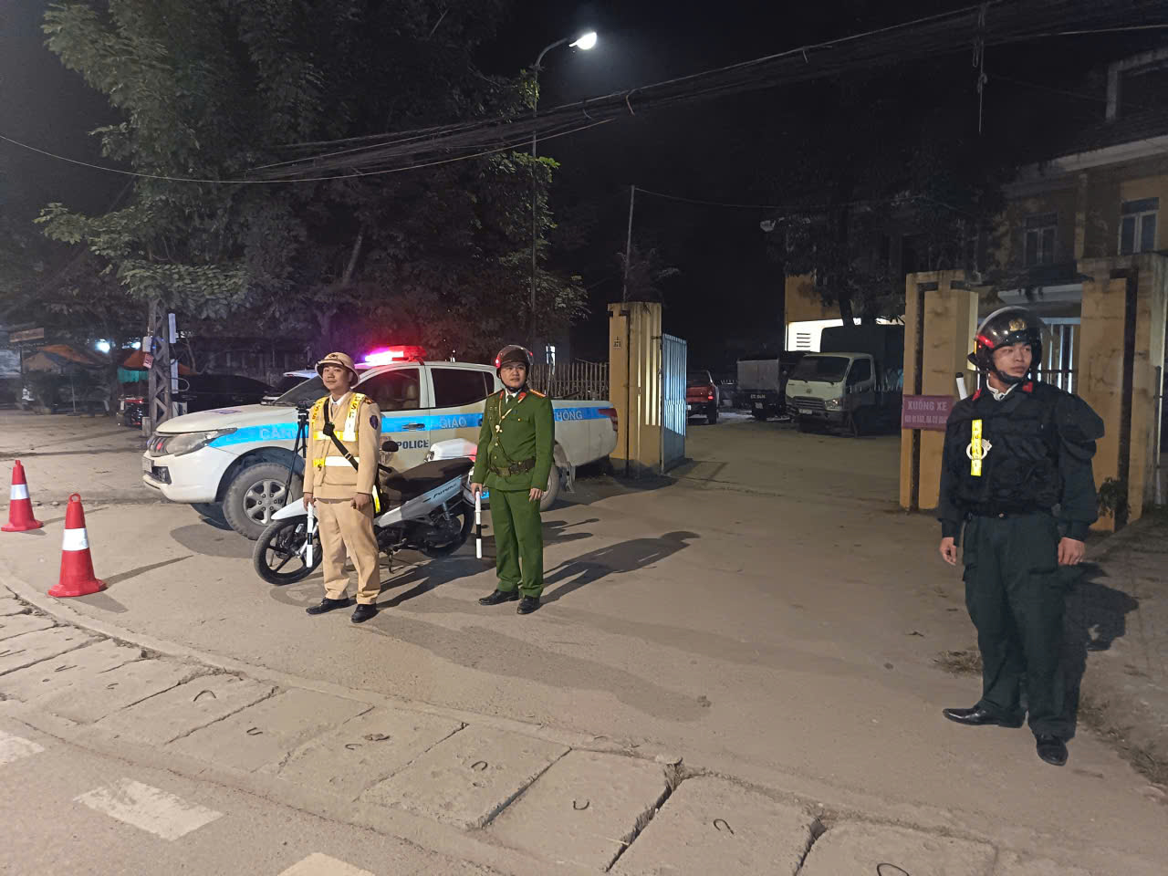 Công an phường Kỳ Sơn tăng cường tuần tra, xử lý vi phạm trật tự công cộng