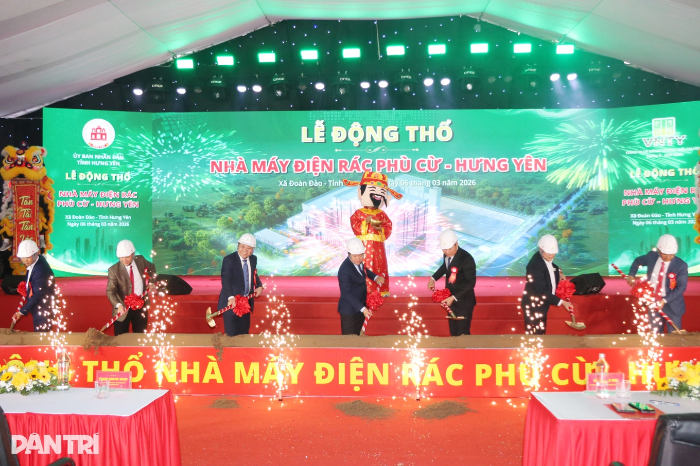 Động thổ nhà máy điện rác 4.000 tỷ đồng tại Hưng Yên