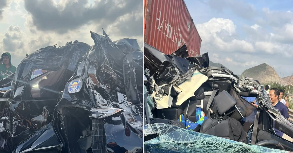 Tài xế thoát nạn trong xe bị vò nát sau vụ tai nạn liên hoàn