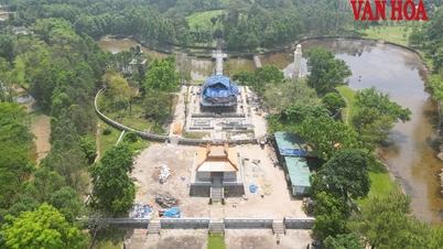 Di tích lăng vua Thiệu Trị đang được tu bổ như thế nào?