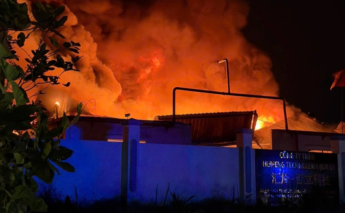 Hiện trường vụ cháy. Ảnh: Thái Hà