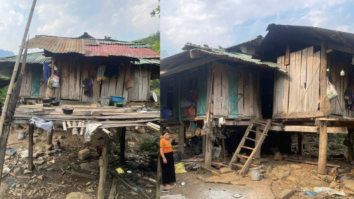 Ngôi nhà của gia đình em Hặc tại 