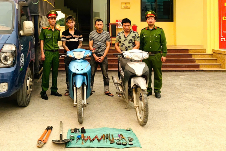 Công an phường Đồng Văn điều tra, bắt giữ 3 đối tượng trộm cắp tài sản