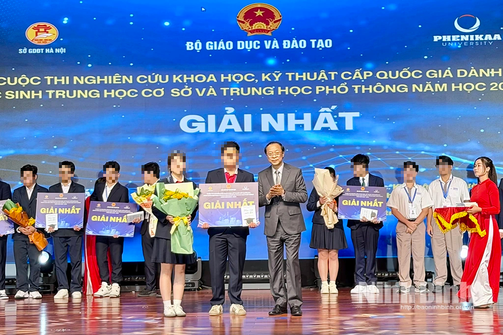 Bộ GD-ĐT nói giải nhất khoa học kỹ thuật của học sinh Ninh Bình không đạo văn- Ảnh 1.