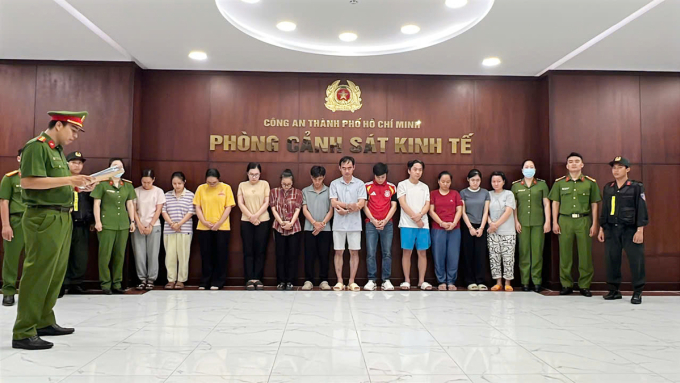 Lê Văn Hiền và đồng phạm bị bắt. Ảnh: Công an TP HCM