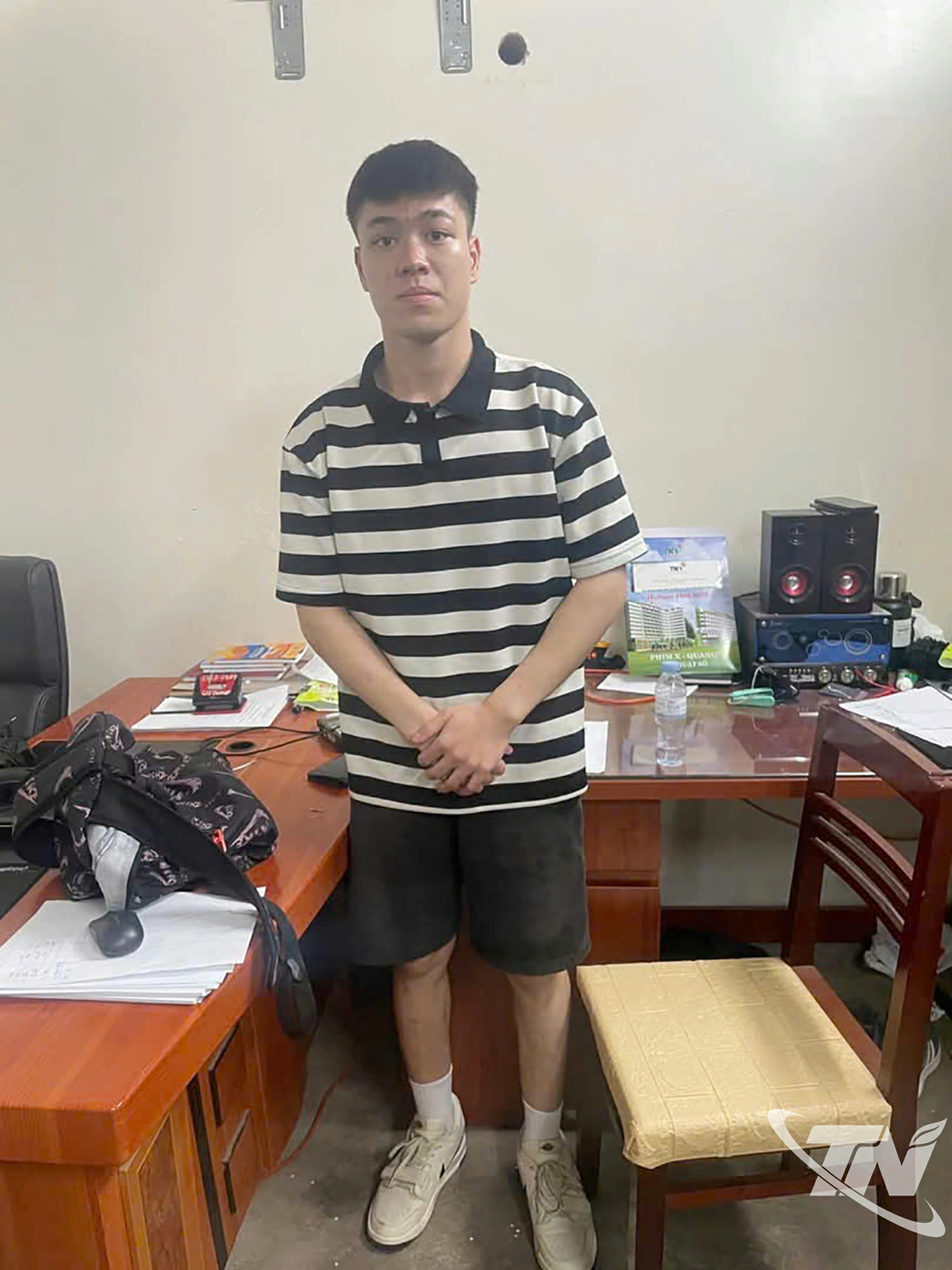 Đối tượng V.T.A tại cơ quan điều tra