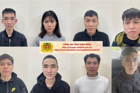 Ninh Bình: Triệt phá đường dây rửa tiền xuyên quốc gia, khởi tố 8 đối tượng