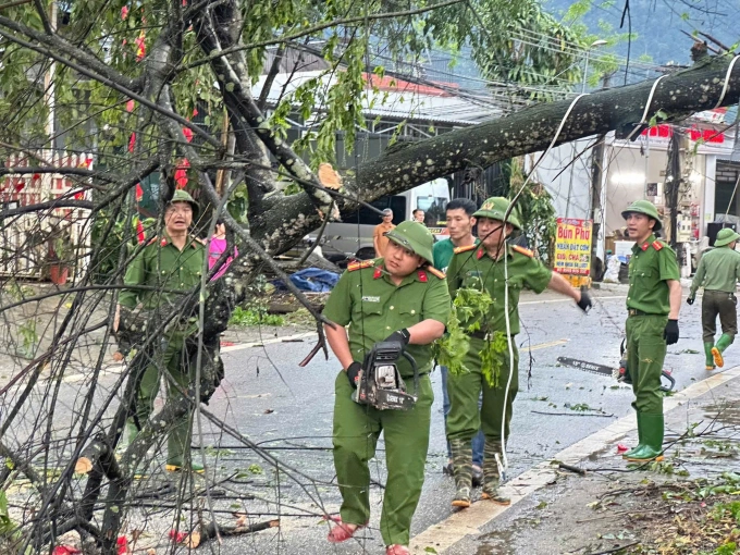 Giông lốc ở xã Thượng Bằng La, Lào Cai tháng 3/2026. Ảnh: Xã Thượng Bằng La