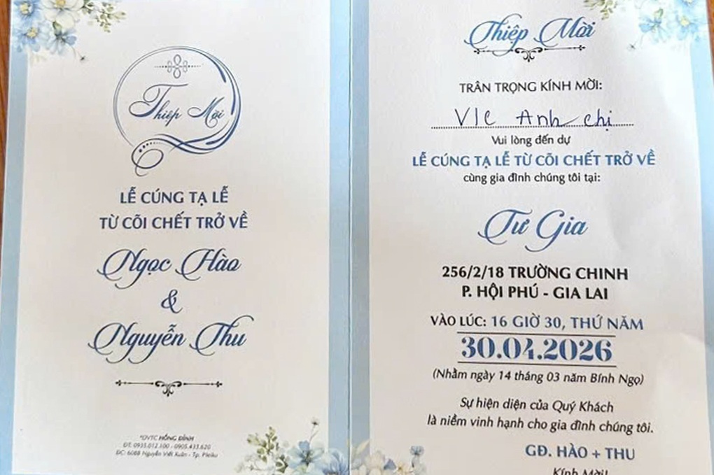 Thoát chết hy hữu, cặp đôi ở Gia Lai làm thiệp, tổ chức tiệc tri ân gây sốt - 1