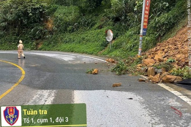 Thông báo mới về tình hình khắc phục sạt lở trên đường lên Tam Đảo