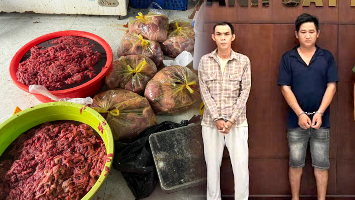 Bên trong cơ sở dùng hóa chất ‘nhuộm’ thịt heo thành thịt bò
