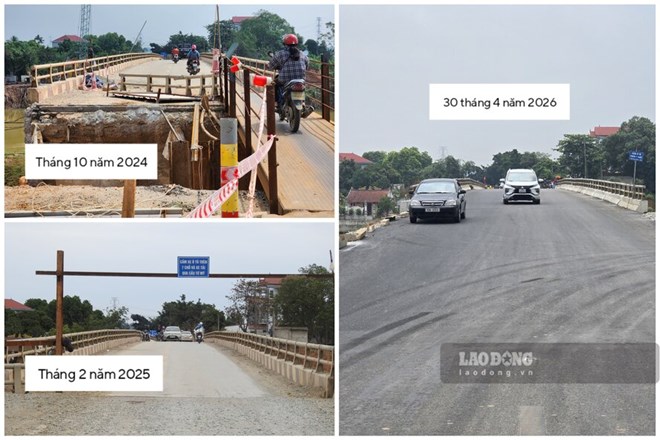 Thông xe kỹ thuật cây cầu ở Phú Thọ sau gần nửa thập kỷ hư hỏng, sửa, cấm tải