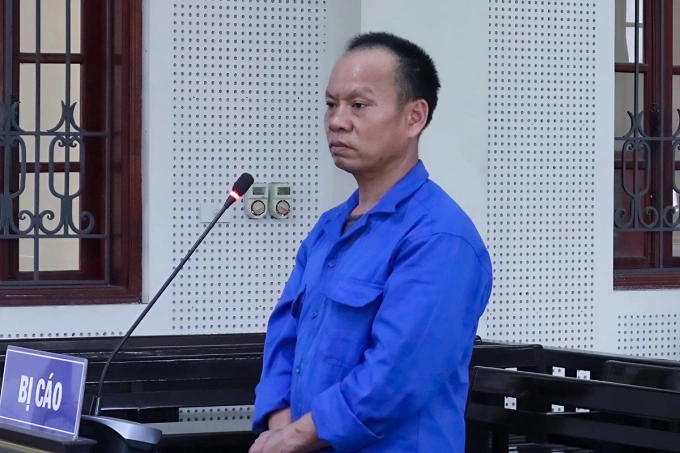 Bị cáo Ngoan tại tòa, ngày 15/5. Ảnh: Hùng Lê
