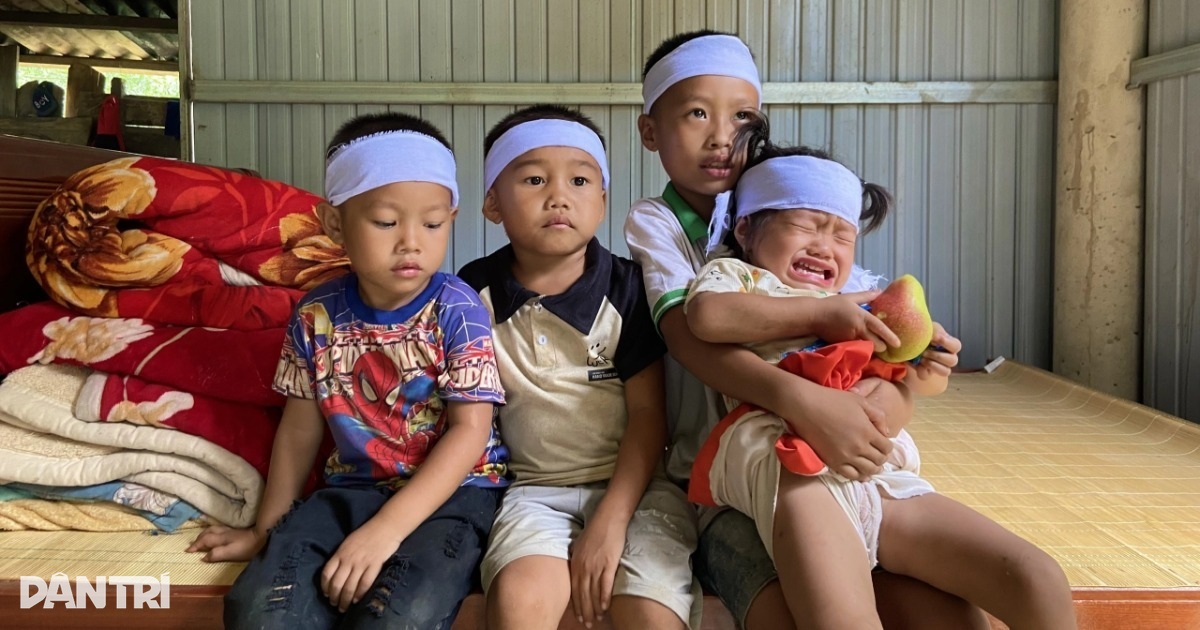 Bốn trẻ thơ không còn tiếng mẹ gọi sau bi kịch gia đình