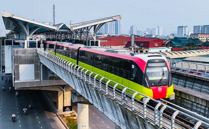 Đường sắt đô thị ở Hà Nội.