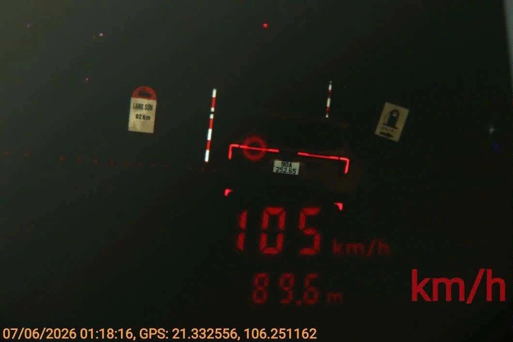 Tài xế say xỉn, lái ô tô chạy 105km/h ở đoạn đường 50km/h - 1