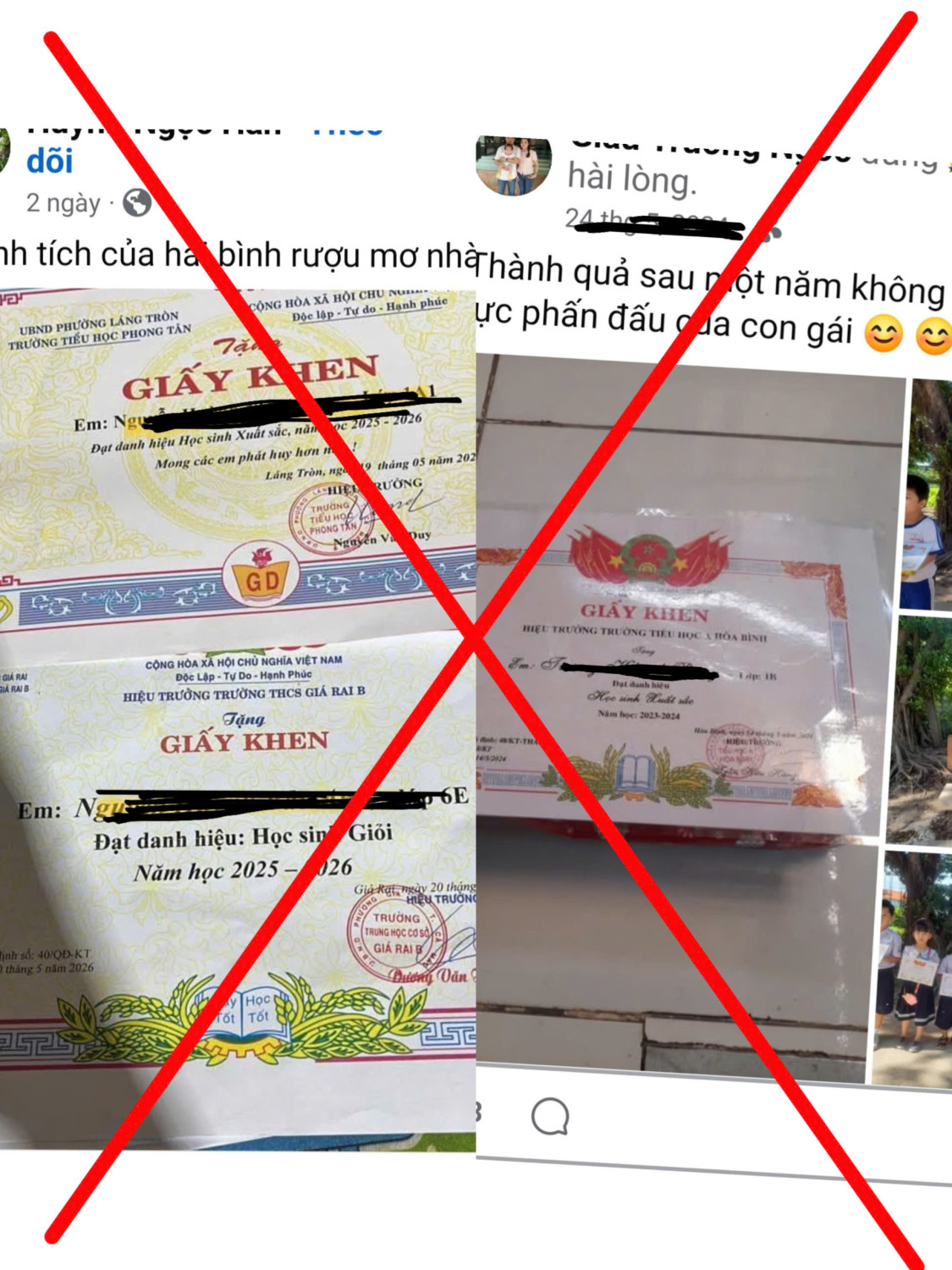 Nguy cơ lộ lọt dữ liệu cá nhân từ việc “khoe” thành tích học tập của con lên mạng - Ảnh 1.