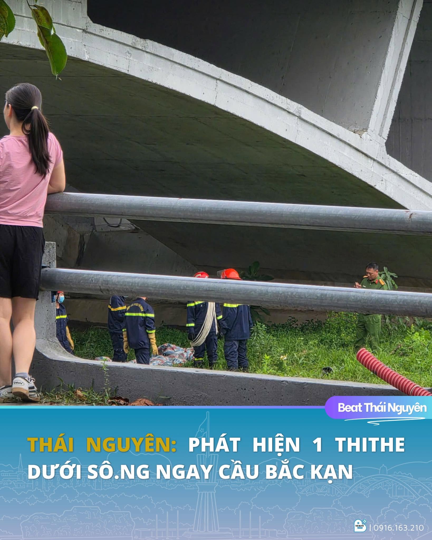 Tại Sông Cầu sáng nay phát hiện một t h i t h e nam.